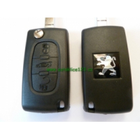 vystřelovací klíč PEUGEOT 407 3 tlačítka ID46, 433MHz