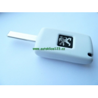 Silikonový obal PEUGEOT 2 tlačítka bílý